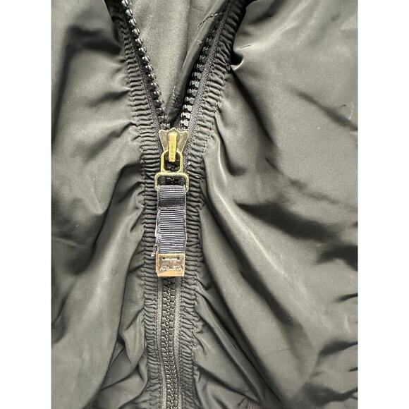 Athleta‎ Black Ruched Crop Rain Jacket/ Windbreaker XS Oversized - Picture 4 of 13